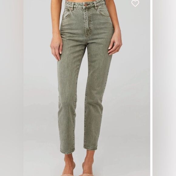 ROLLA'S Denim - Rollas dusters high rise slim jeans green